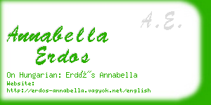 annabella erdos business card